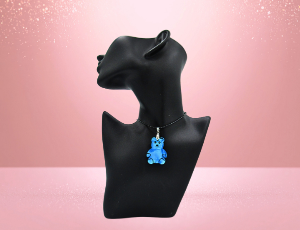 MDF-Teddy Bear Shaped Childs Sublimated Necklace
