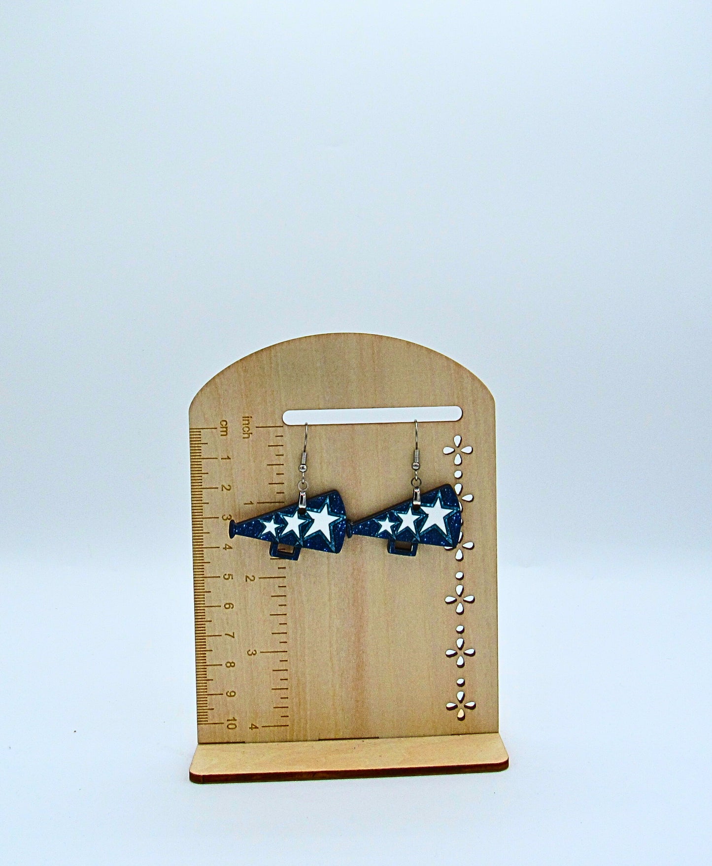 MDF-Megaphone Shaped Sublimated Earrings 1.5 inch