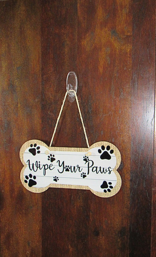 Dog Bone Shaped Sublimated Door Hanger