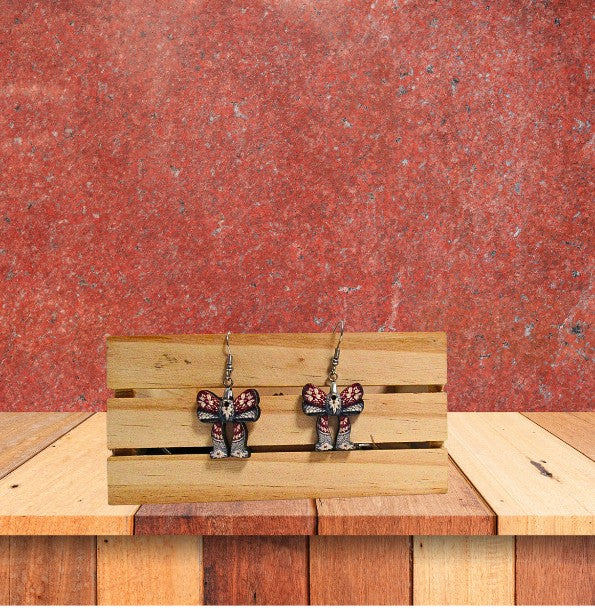 Christmas Bow Shaped Sublimated Earrings