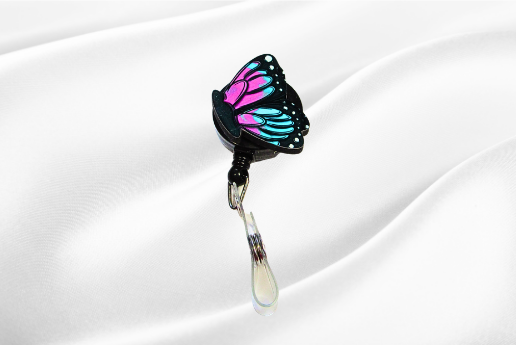MDF-Butterfly Shaped Sublimated Badge Reel