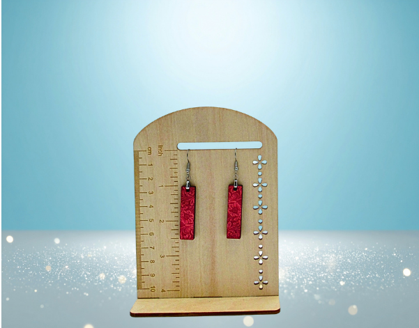MDF Bar Shaped Sublimated Earrings 1.5 inch