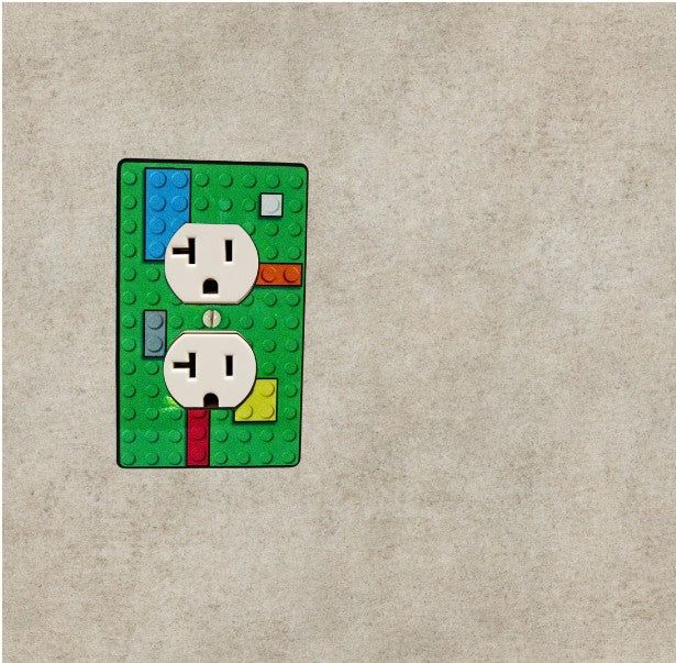 Single Outlet Shaped Sublimated Wall Plate