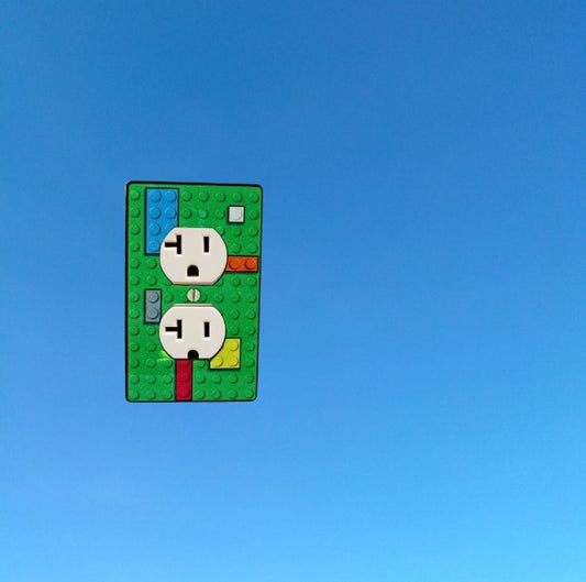 Single Outlet Shaped Sublimated Wall Plate