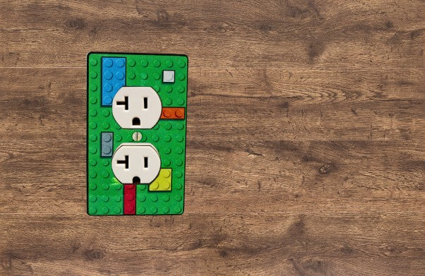 Single Outlet Shaped Sublimated Wall Plate
