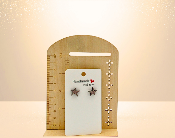 MDF-Starfish Shaped Sublimated Stud Earrings