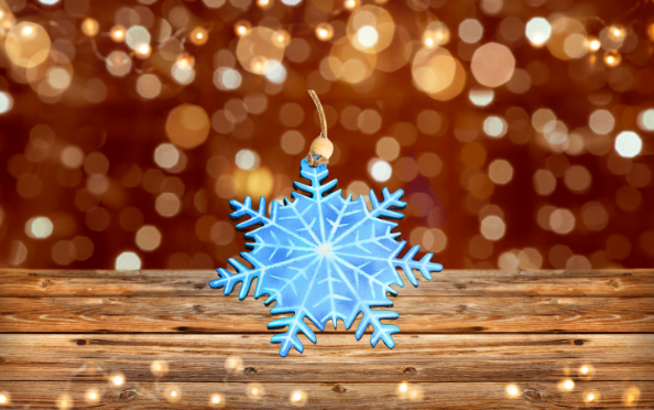 Snowflake Shaped Sublimated Ornament