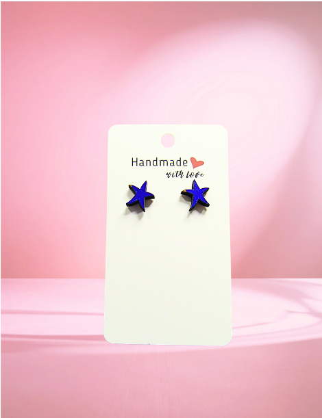 MDF-Starfish Shaped Sublimated Stud Earrings