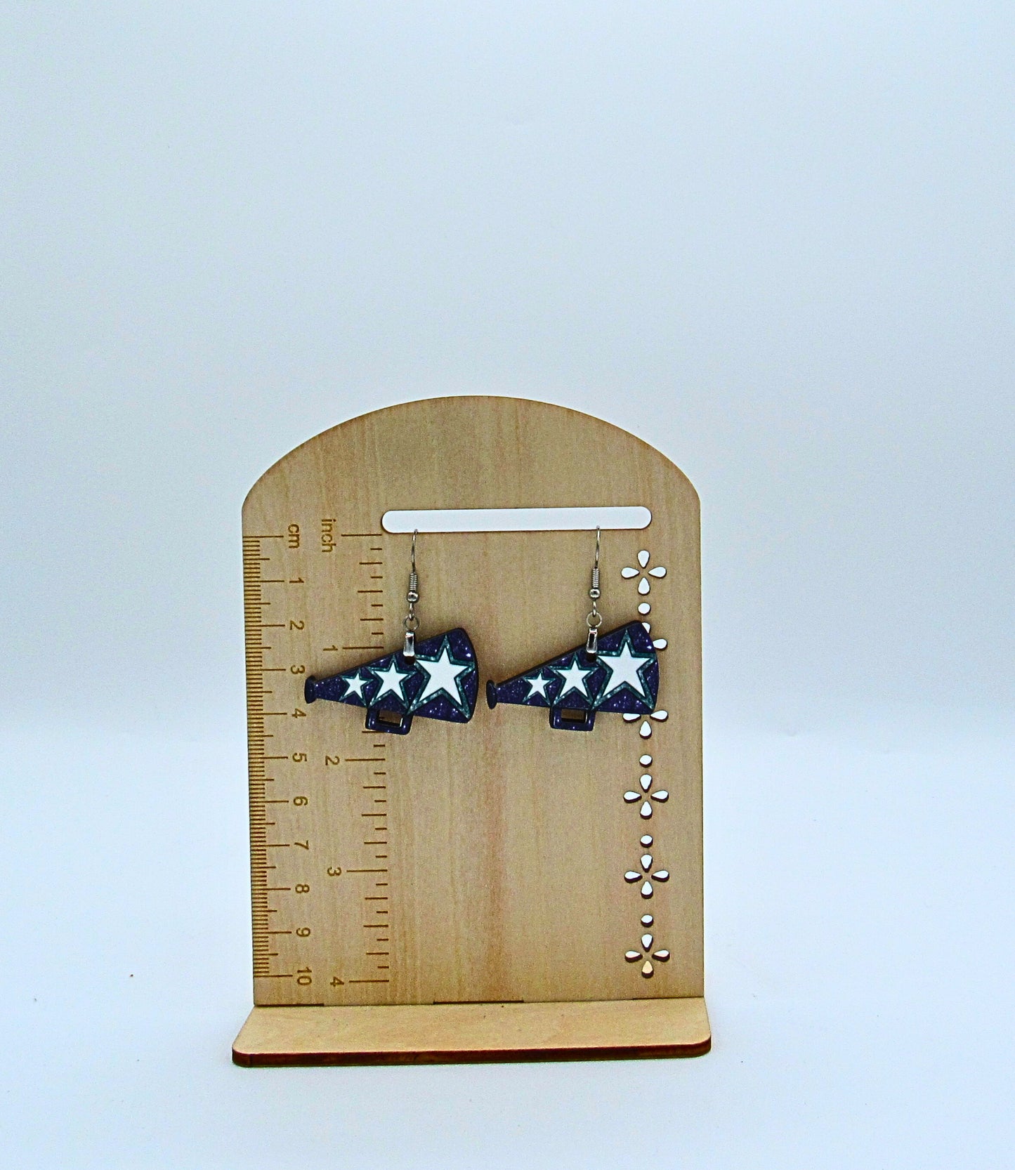 MDF-Megaphone Shaped Sublimated Earrings 1.5 inch