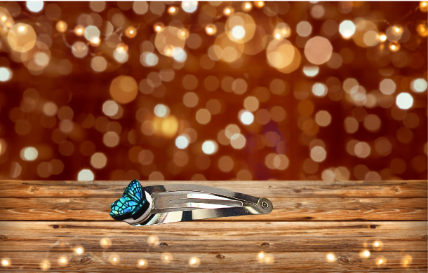 2 Inch Snap Metal Hair Barrette with MDF Sublimated Center