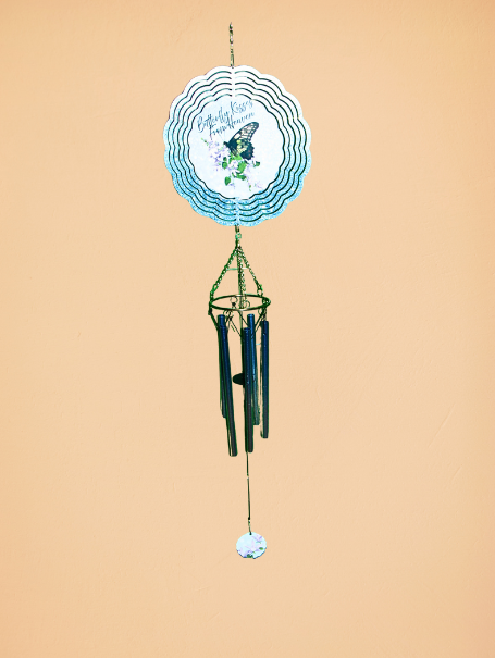 8 inch Sublimated Wind Spinner and Wind Chime Memorial
