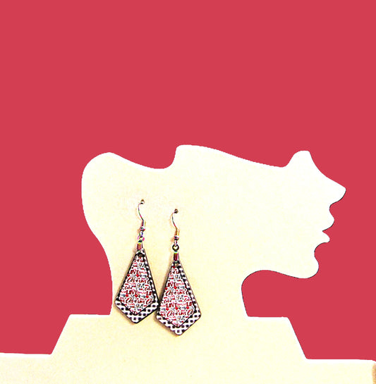 Boho Geometric Shaped Sublimated Earrings