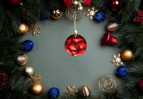 Round Shaped Sublimated Ornament