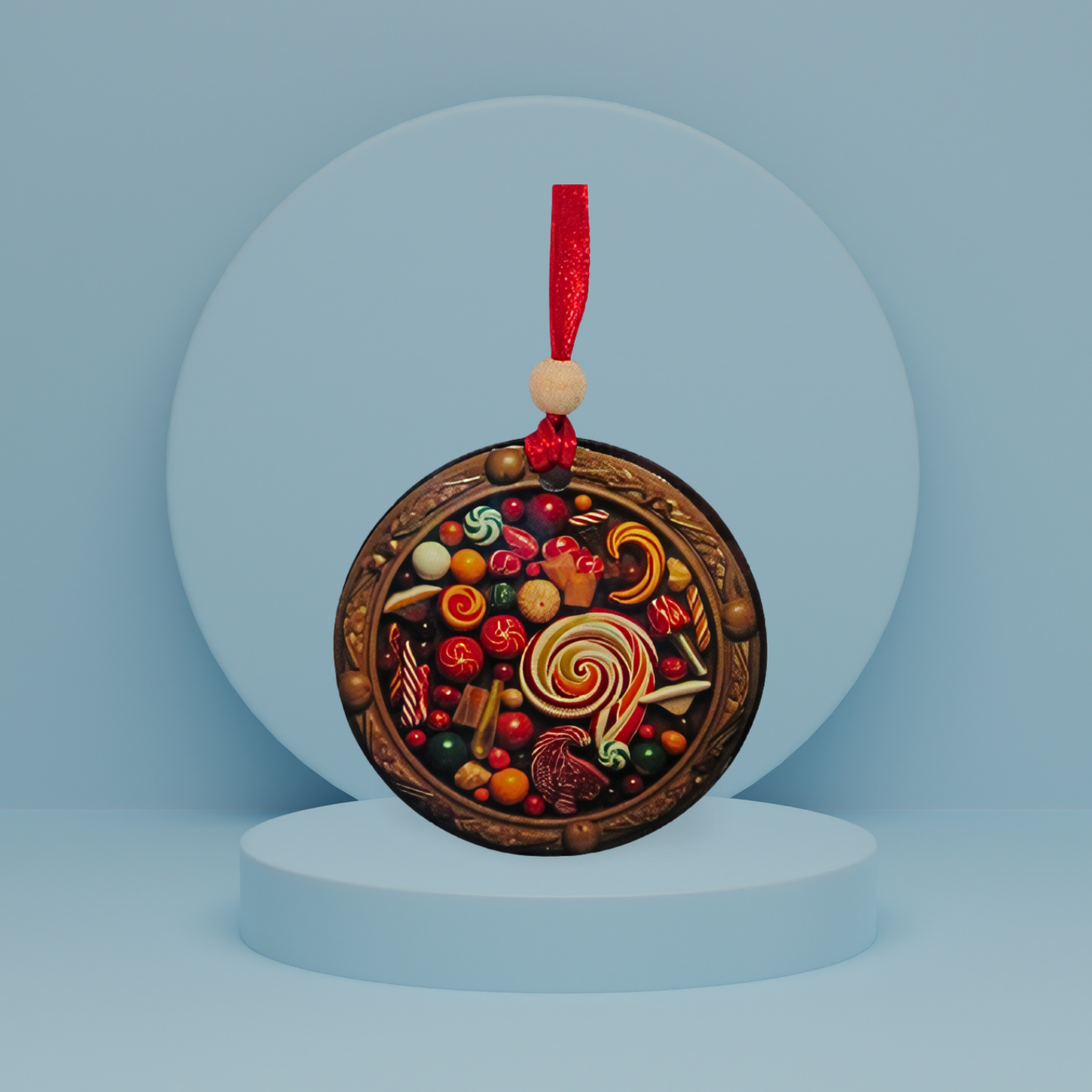 Round Shaped Sublimated Ornament