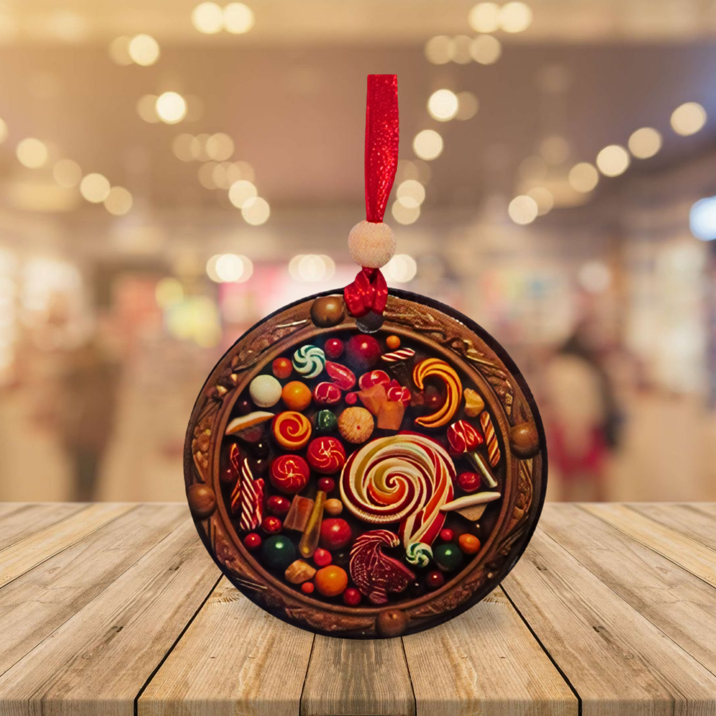 Round Shaped Sublimated Ornament