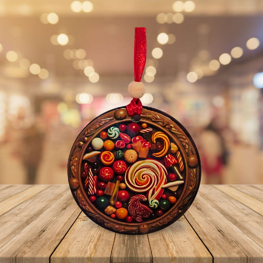 Round Shaped Sublimated Ornament