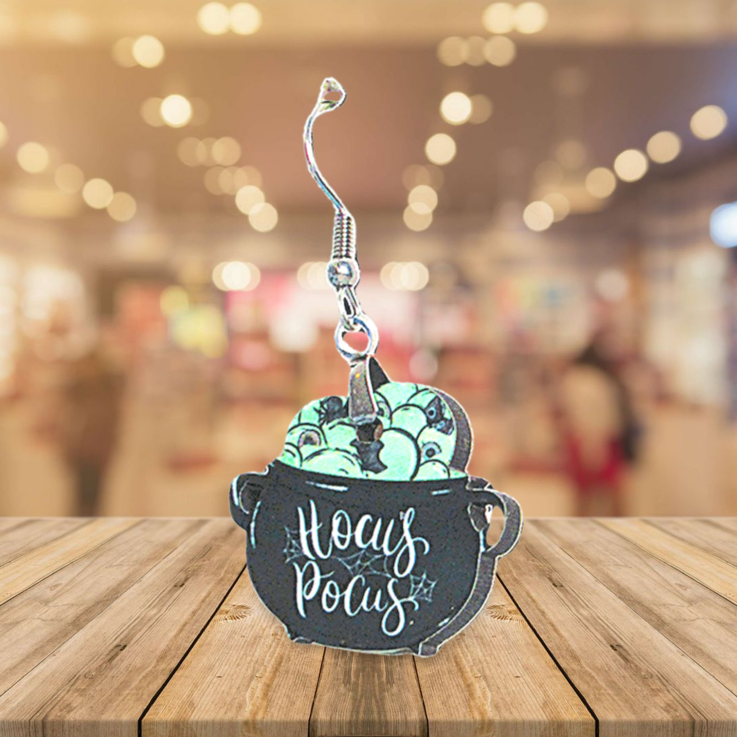 Cauldron Shaped Sublimated Earrings