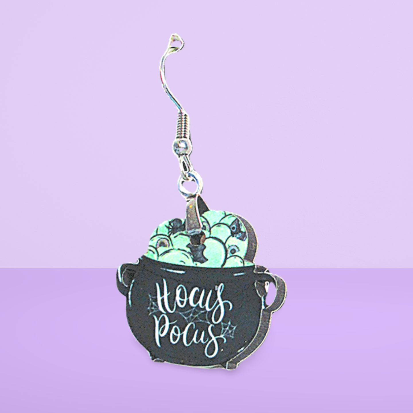 Cauldron Shaped Sublimated Earrings