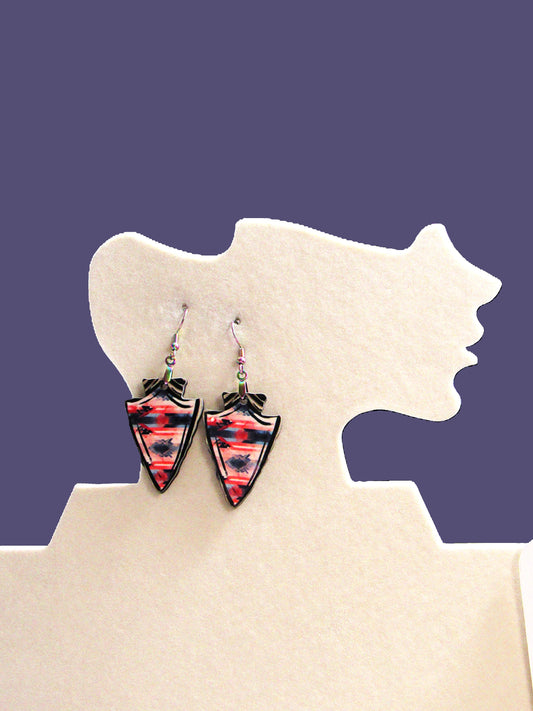 Arrow Head Shaped Sublimated Earrings