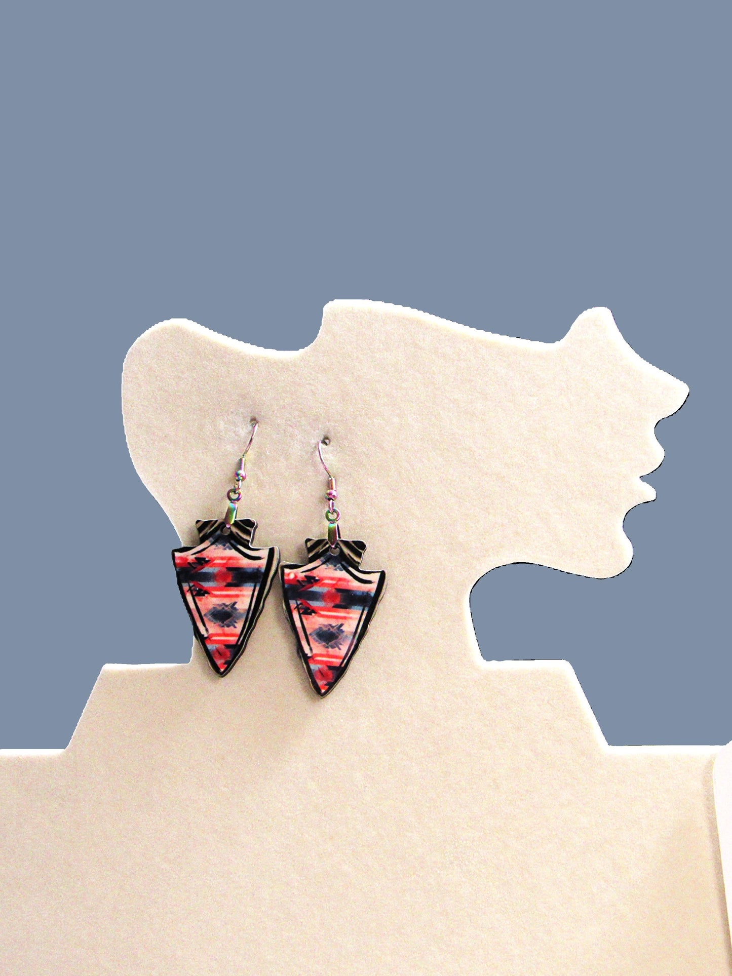 Arrow Head Shaped Sublimated Earrings