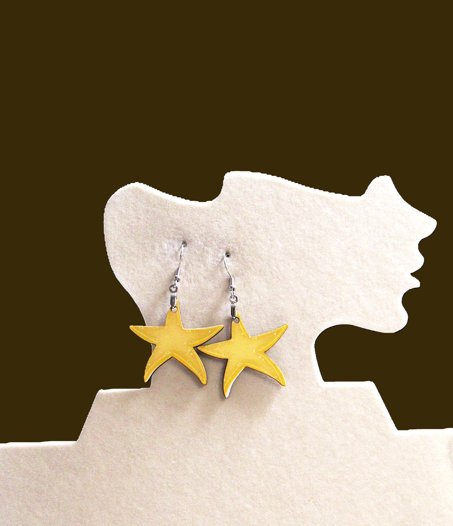 Starfish Shaped Sublimated Earrings