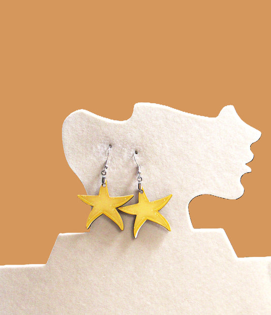 Starfish Shaped Sublimated Earrings