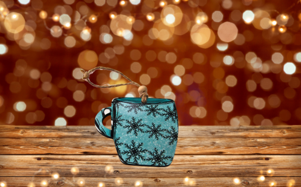 Cup Shaped MDF Sublimated Ornament
