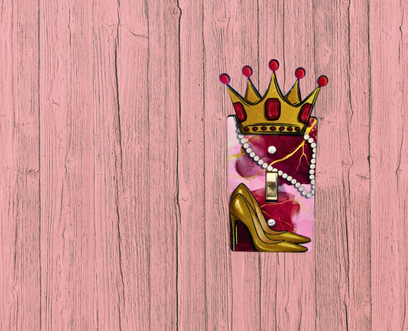 MDF- Crown Shaped Sublimated  Switch Plate Cover