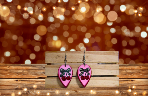 MDF-Reverse Teardrop Sublimated Earrings 1.5 inch