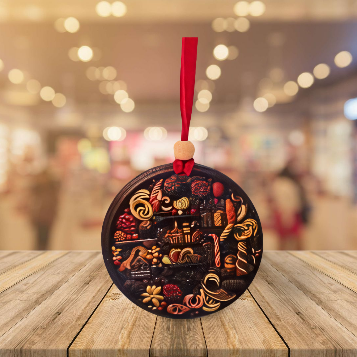Round Shaped Sublimated Ornament