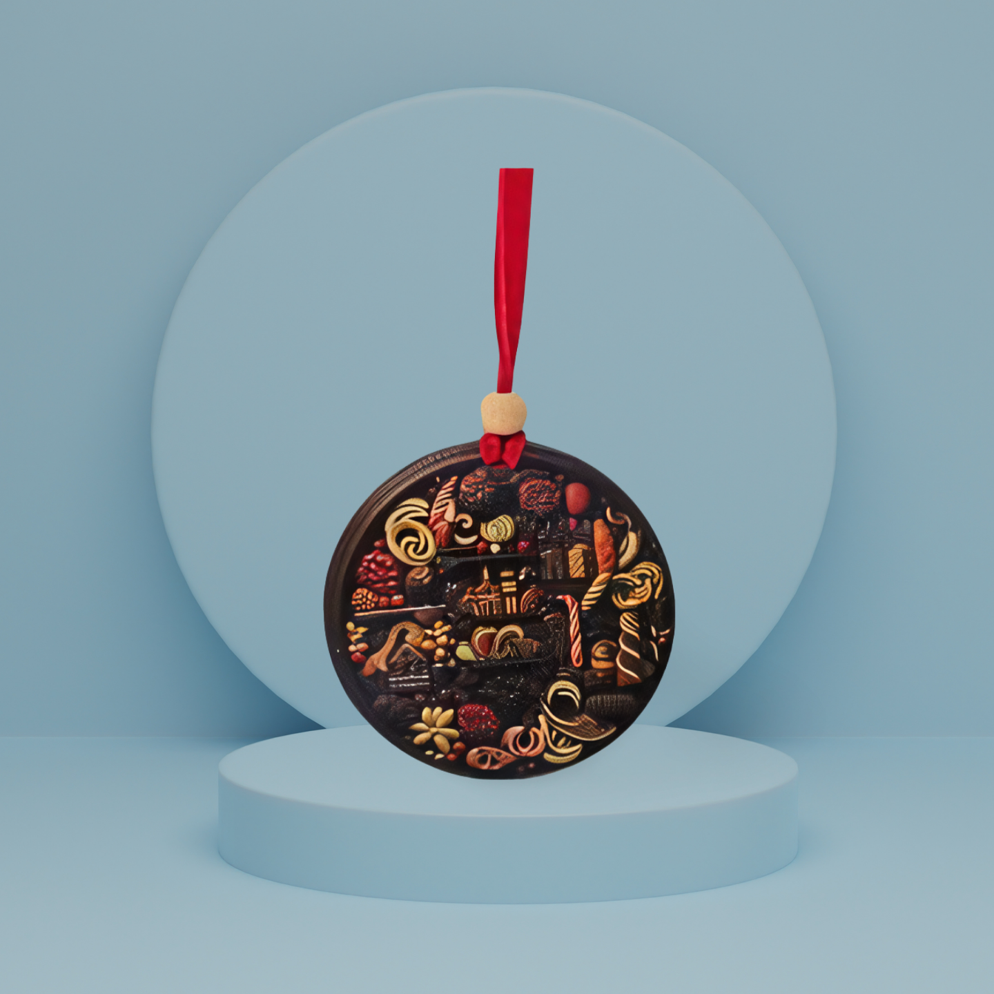 Round Shaped Sublimated Ornament