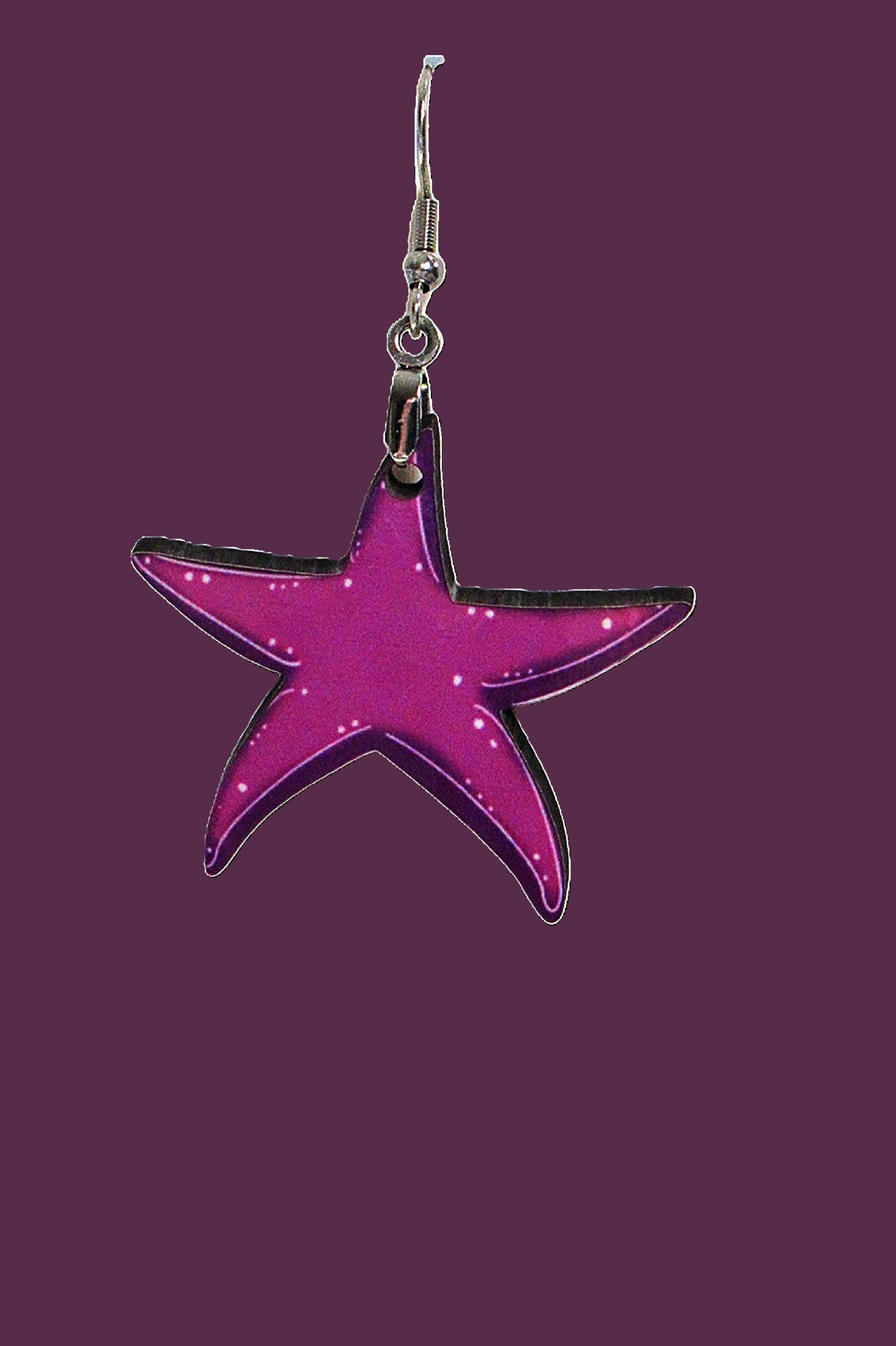 Starfish Shaped Sublimated Earrings
