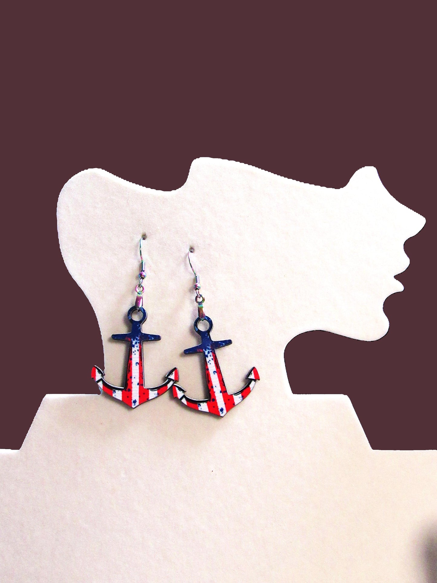 Anchor Shaped Sublimated Eattings 1.5 Inch