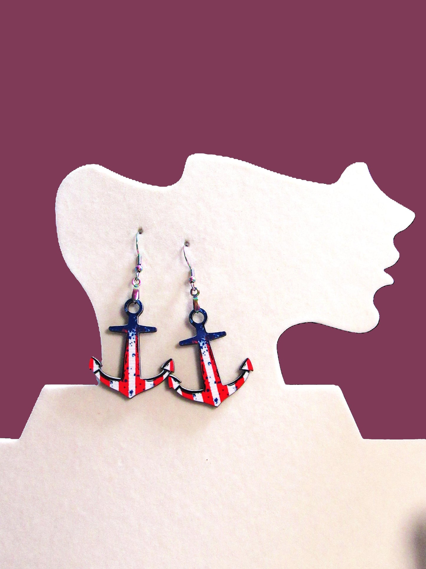 Anchor Shaped Sublimated Eattings 1.5 Inch