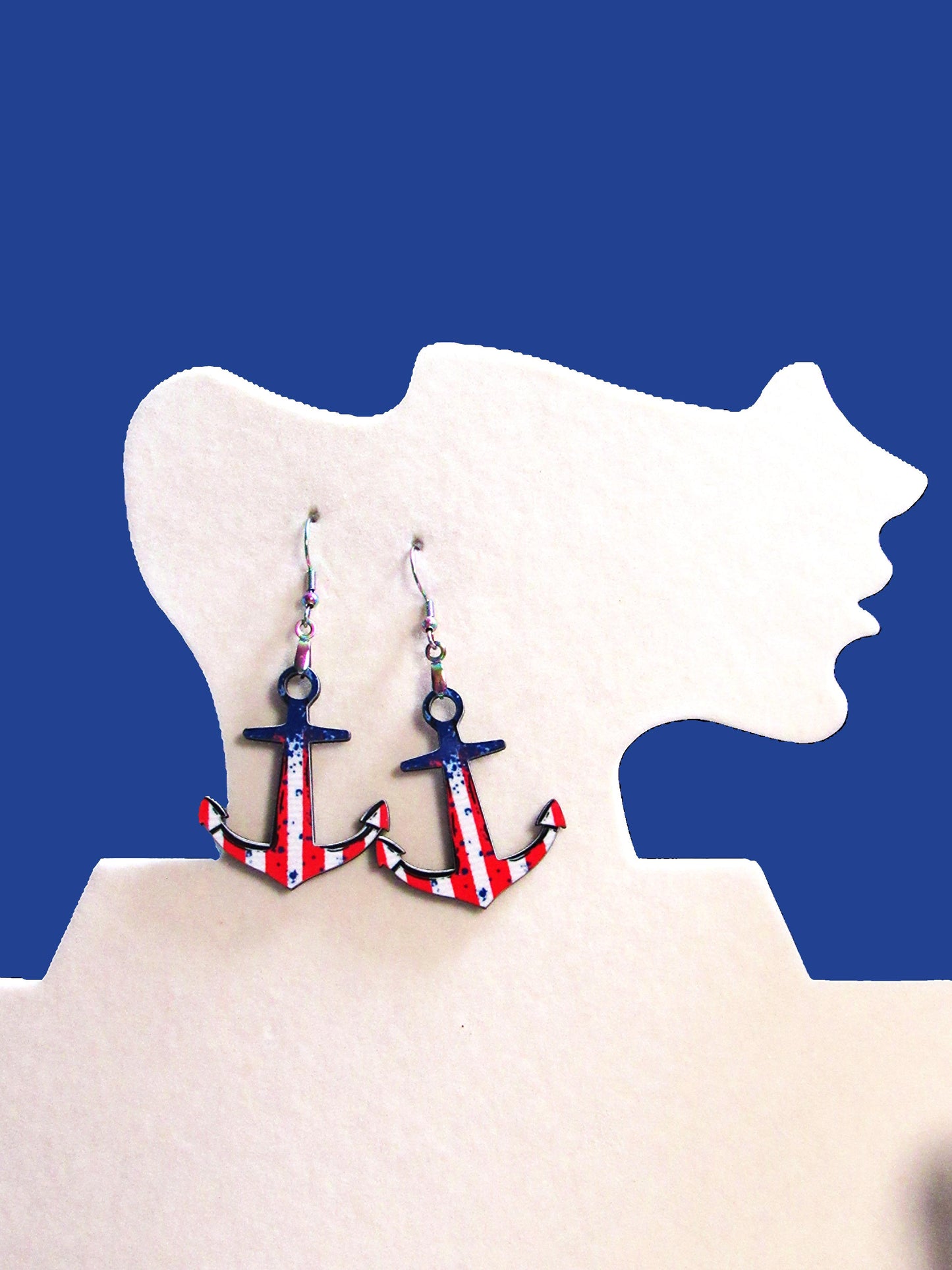 Anchor Shaped Sublimated Eattings 1.5 Inch