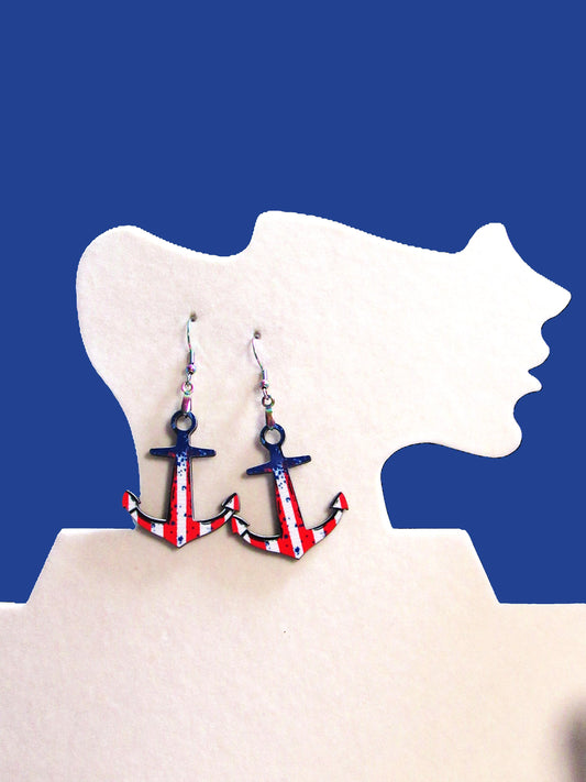 Anchor Shaped Sublimated Eattings 1.5 Inch