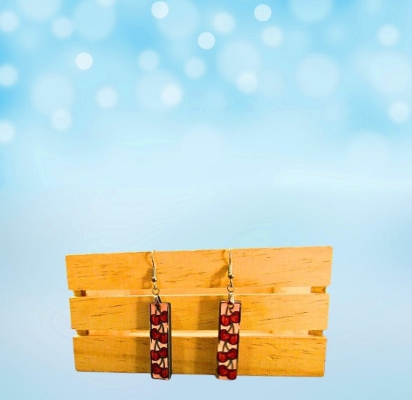 MDF Bar Shaped Sublimated Earrings 1.5 inch