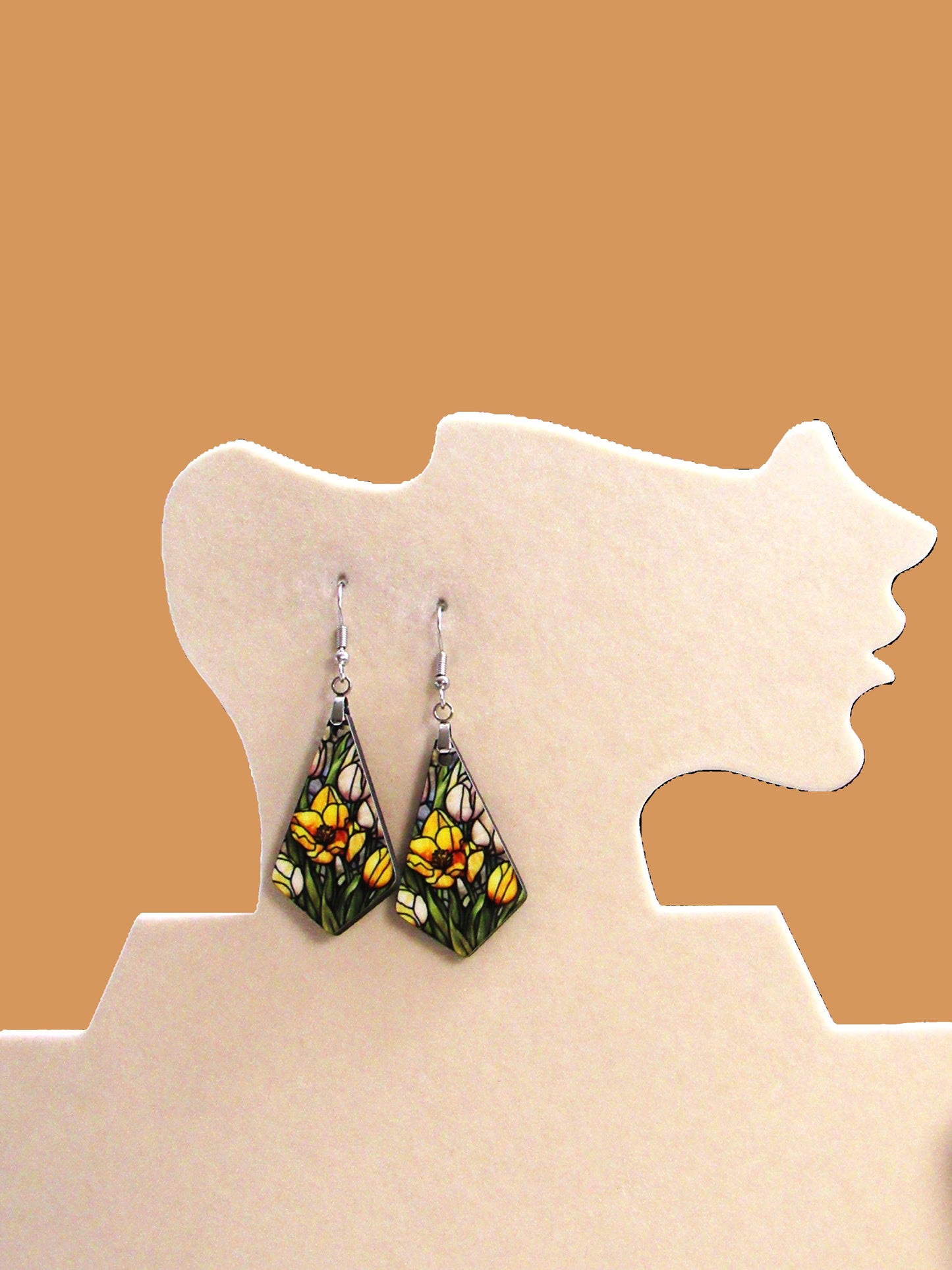 Boho Geometric Shaped Sublimated Earrings