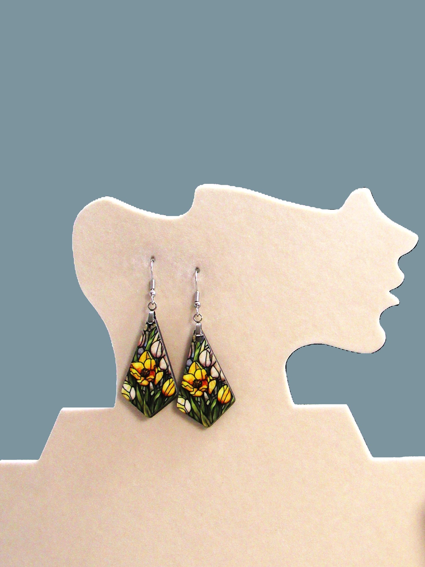 Boho Geometric Shaped Sublimated Earrings