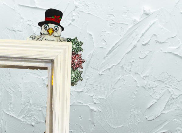 Chicken Shaped Sublimated Corner Sitter