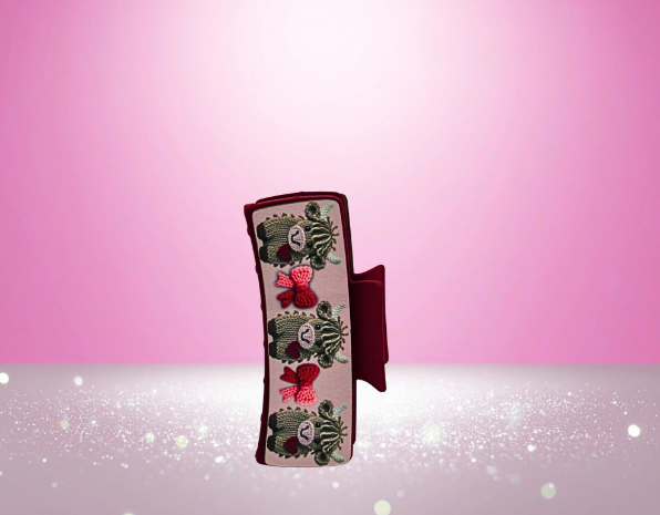 MDF-Large Sublimated Hair Claw Clip