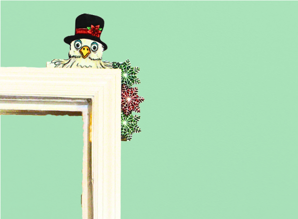 Chicken Shaped Sublimated Corner Sitter