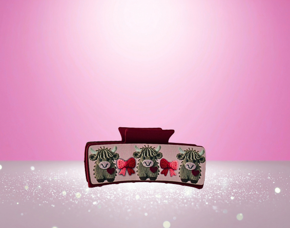MDF-Large Sublimated Hair Claw Clip