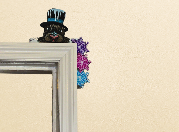 Cow Shaped Sublimated Corner Sitter