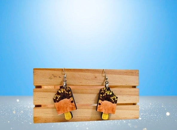 MDF-Popsicle  Shaped Sublimated Earrings 1.5 inch