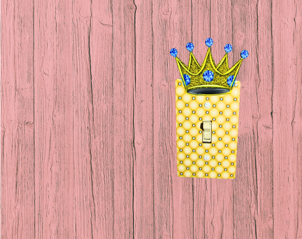 MDF- Crown Shaped Sublimated  Switch Plate Cover
