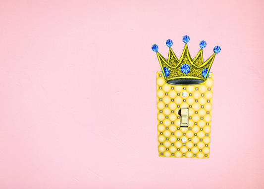 MDF- Crown Shaped Sublimated  Switch Plate Cover