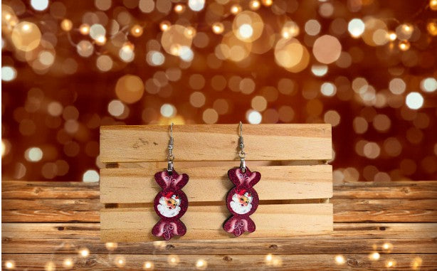 Candy Shaped Sublimated Earring