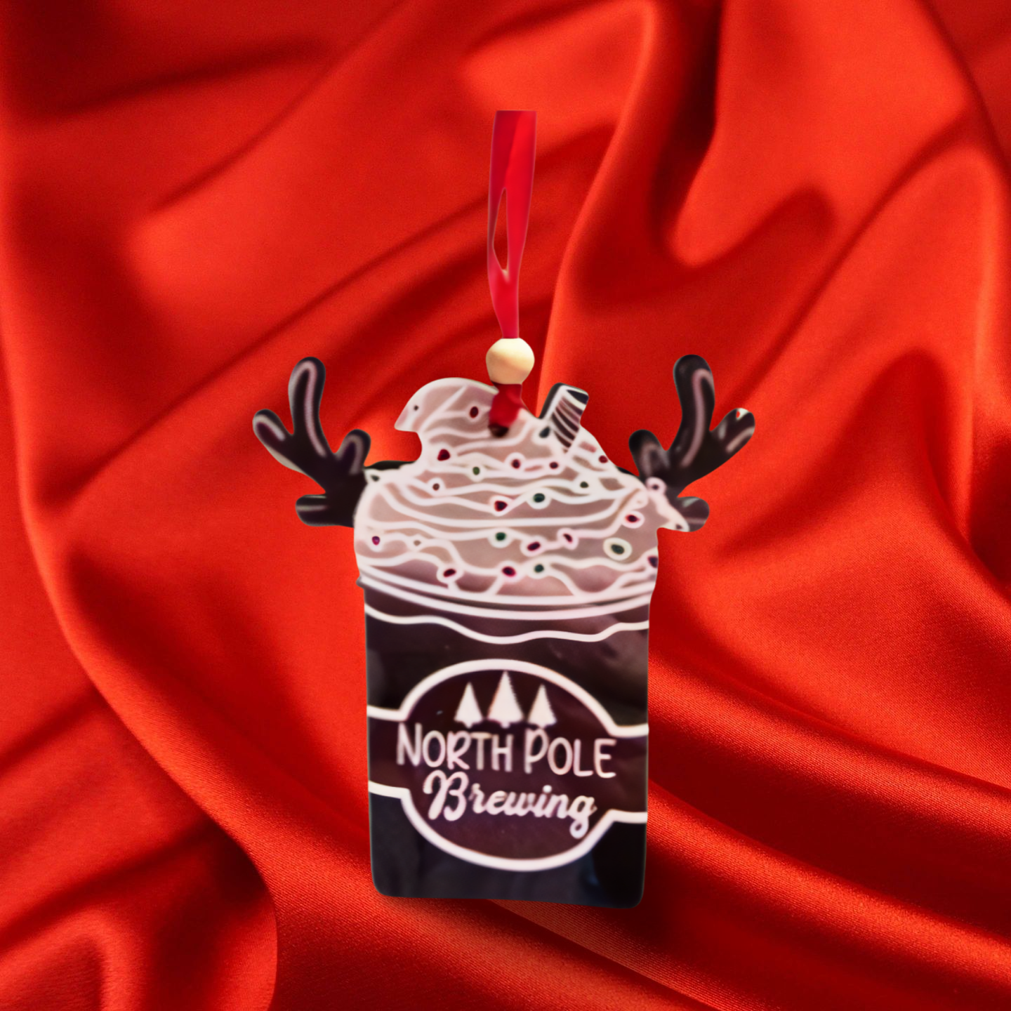 Reindeer Cup Sublimated Ornament