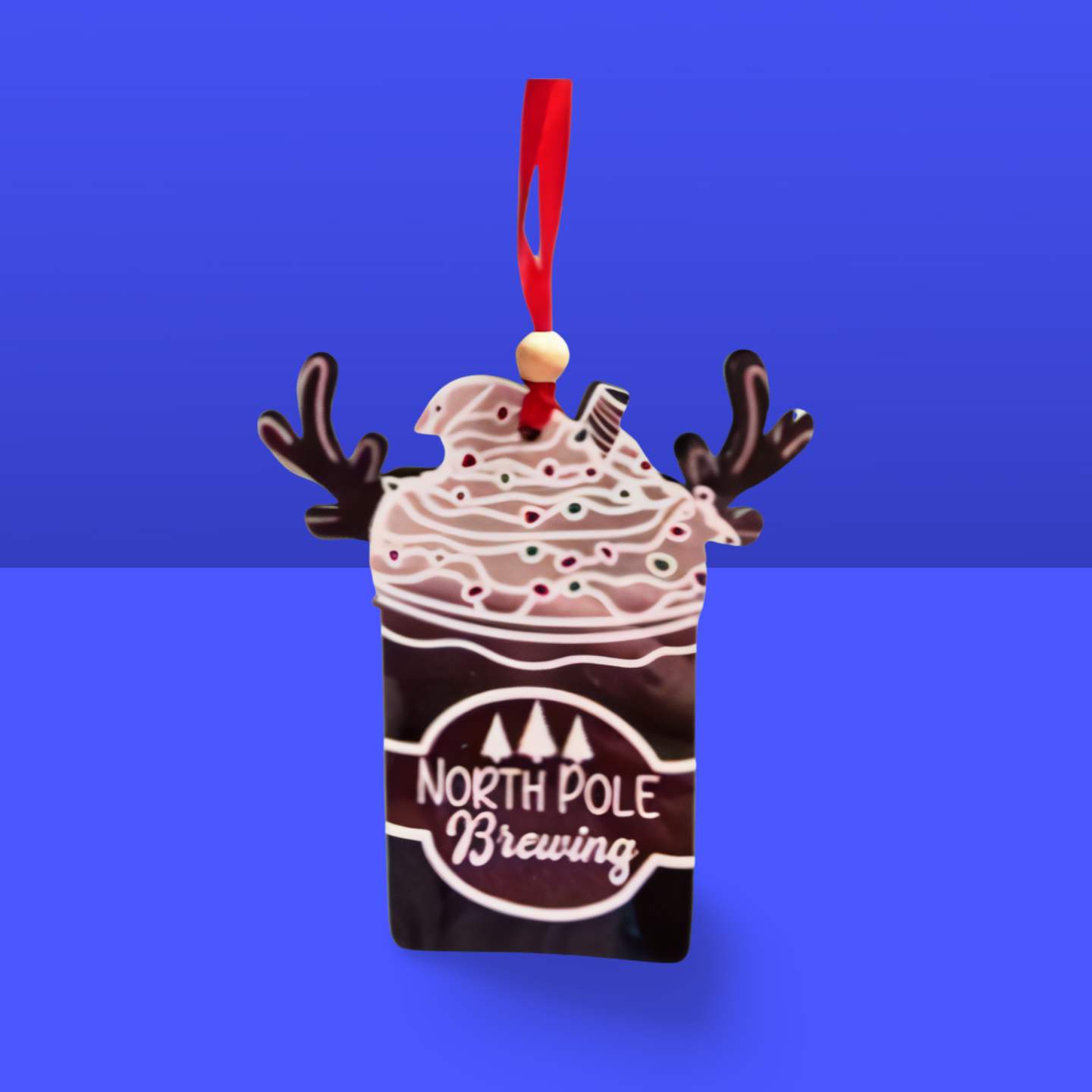 Reindeer Cup Sublimated Ornament